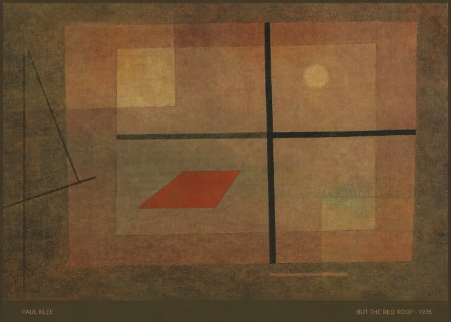 Paul Klee But the Red Roof No5 - Póster