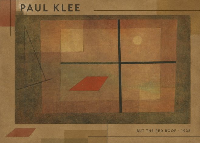 Paul Klee But the Red Roof No6 - Póster