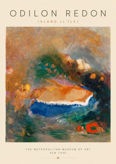 Odilon Redon Island (L'île) No3 - Póster