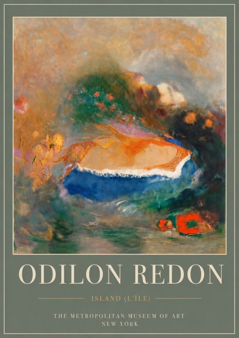 Odilon Redon Island (L'île) No4 - Póster