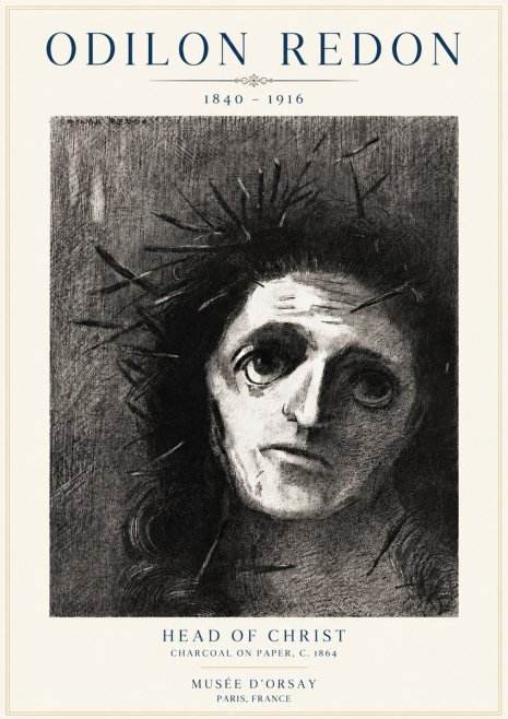 Odilon Redon Head of Christ I No3 - Póster