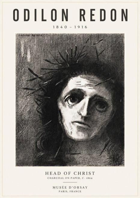 Odilon Redon Head of Christ I No6 - Póster