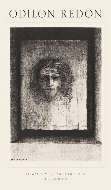 Odilon Redon It Was a Veil, an Impression No1 - Póster