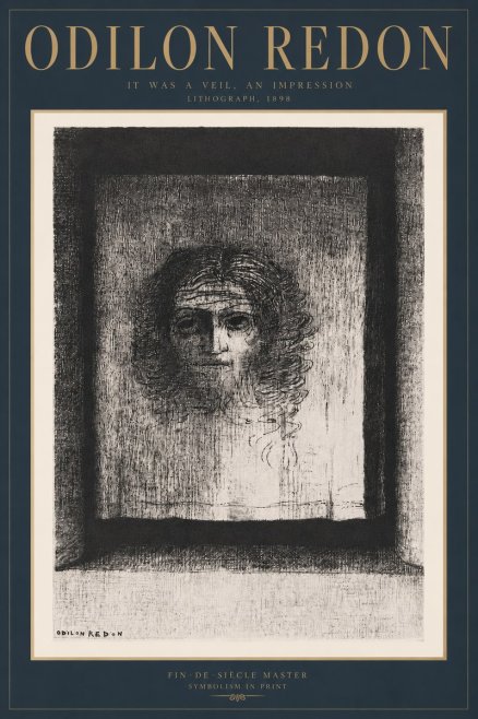 Odilon Redon It Was a Veil, an Impression No3 - Póster