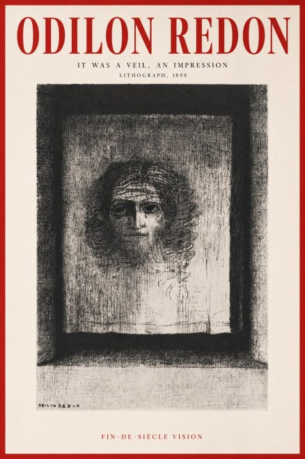 Odilon Redon It Was a Veil, an Impression No5 - Póster