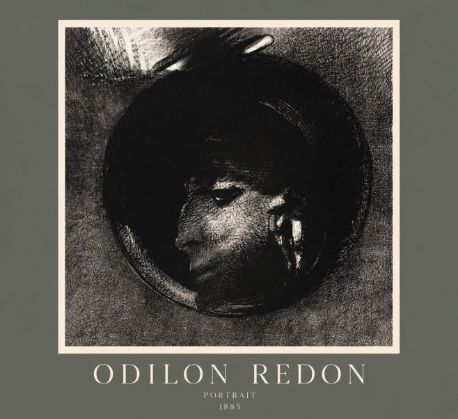 Odilon Redon Portrait No2 - Póster