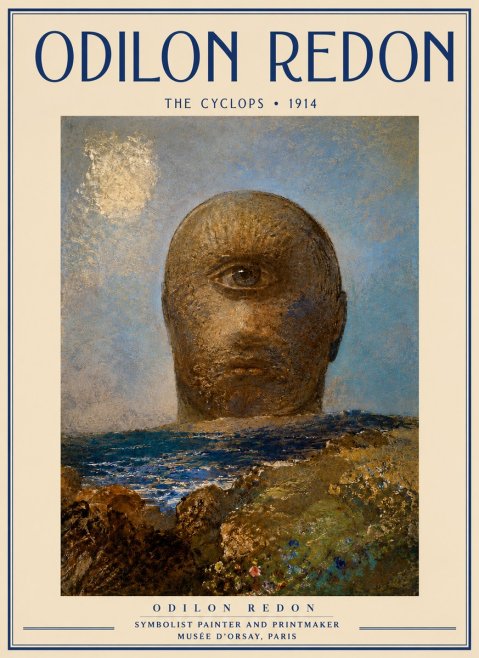 Odilon Redon The Cyclops I No3 - Póster