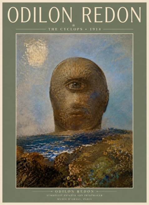 Odilon Redon The Cyclops I No6 - Póster
