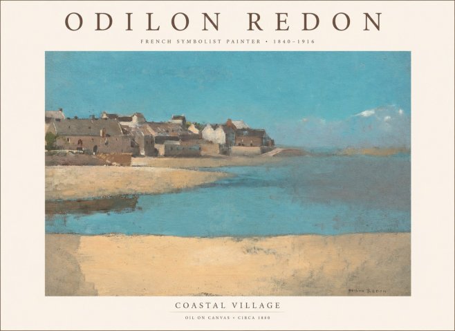 Odilon Redon Coastal Village No1 - Póster