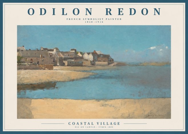 Odilon Redon Coastal Village No2 - Póster