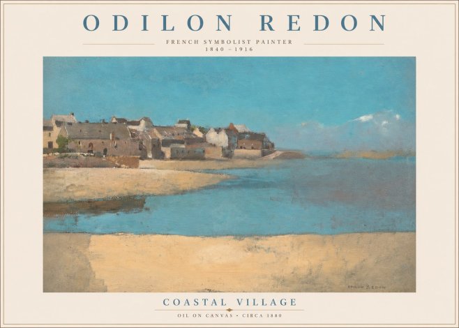Odilon Redon Coastal Village No3 - Póster