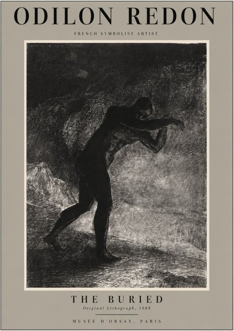 Odilon Redon The Buried No2 - Póster