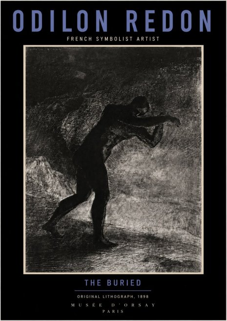 Odilon Redon The Buried No3 - Póster