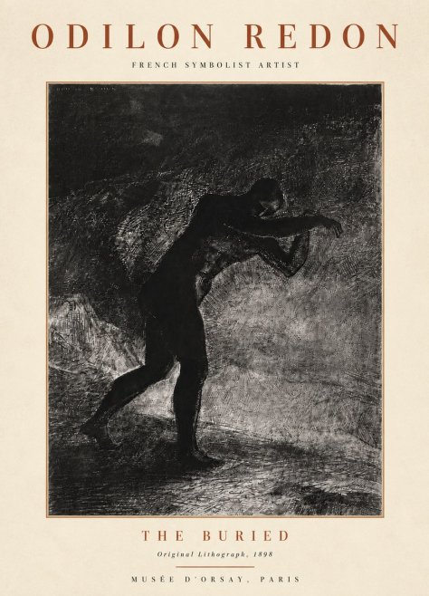 Odilon Redon The Buried No4 - Póster