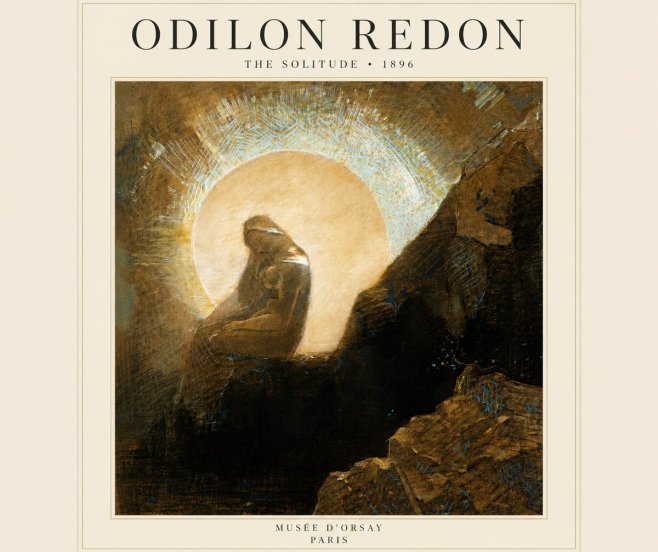 Odilon Redon The Solitude No2 - Póster