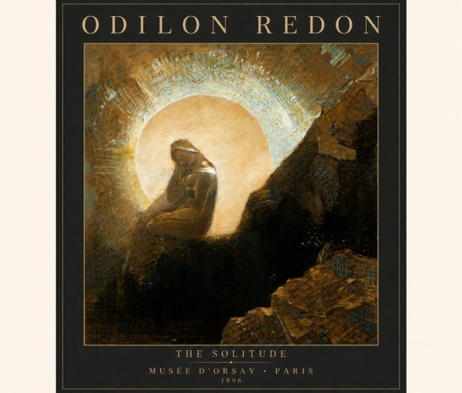 Odilon Redon The Solitude No3 - Póster