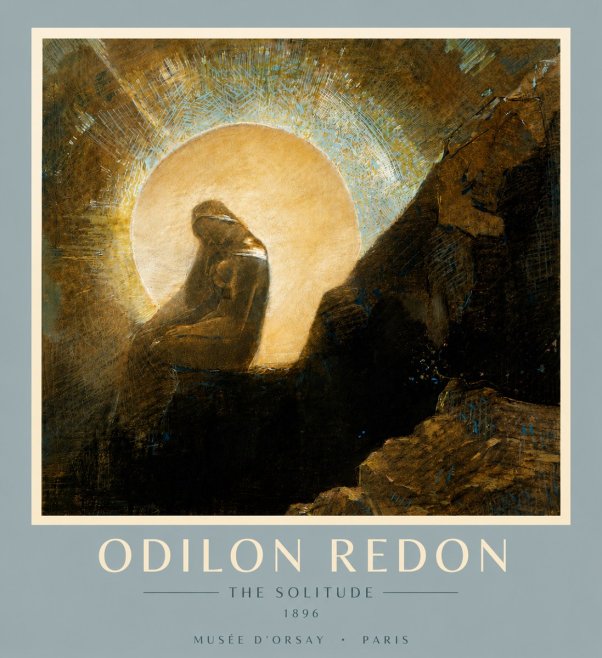 Odilon Redon The Solitude No6 - Póster