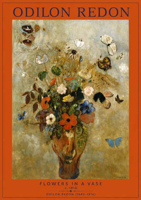 Odilon Redon Flowers in a Vase I No2 - Póster