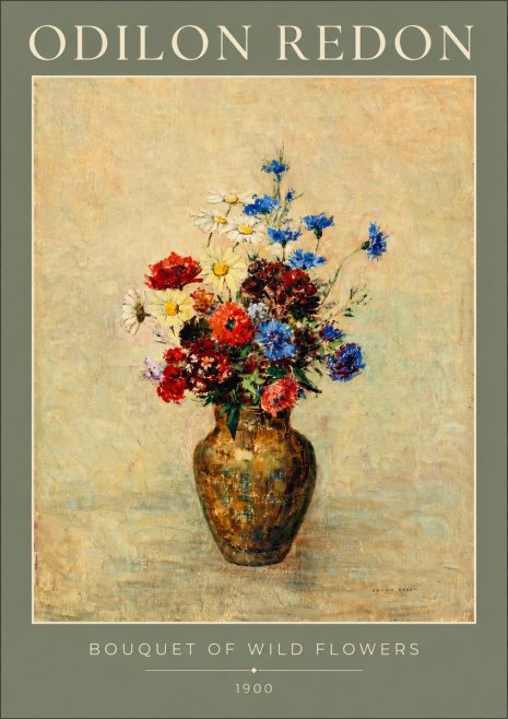 Odilon Redon Bouquet of Wild Flowers I No2 - Póster