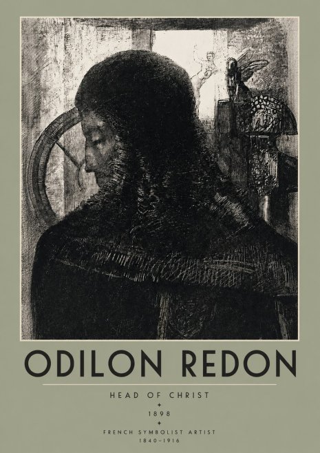 Odilon Redon Head of Christ II No2 - Póster