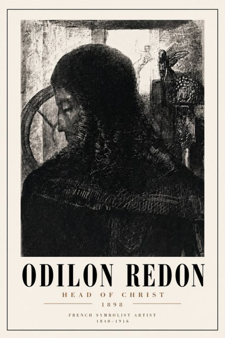 Odilon Redon Head of Christ II No4 - Póster