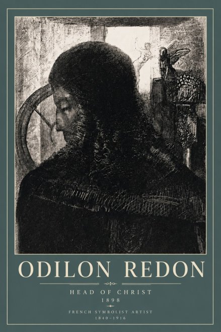 Odilon Redon Head of Christ II No5 - Póster