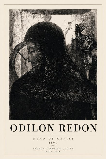 Odilon Redon Head of Christ II No6 - Póster