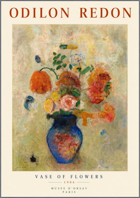 Odilon Redon Vase of Flowers No5 - Póster
