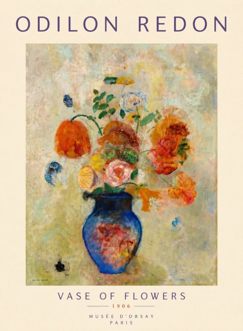 Odilon Redon Vase of Flowers No6 - Póster