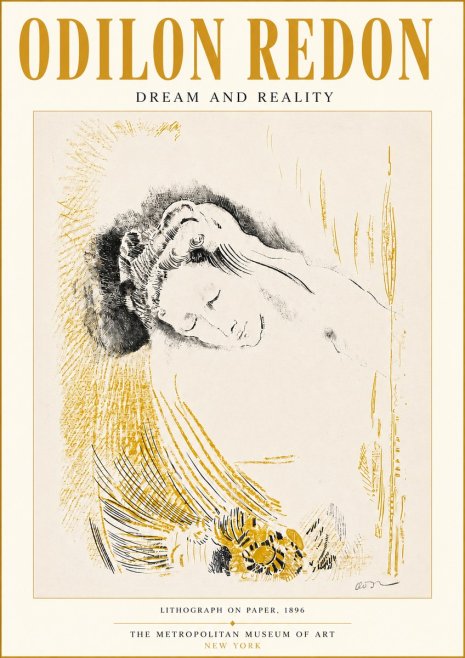 Odilon Redon Dream and Reality No3 - Póster