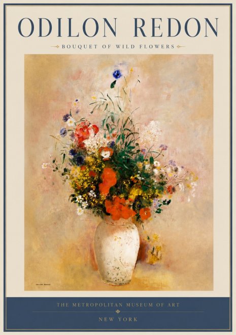 Odilon Redon Bouquet of Wild Flowers II No2 - Póster