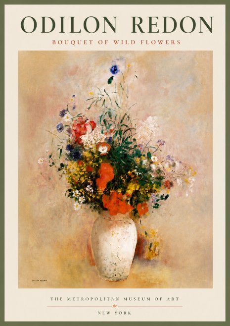 Odilon Redon Bouquet of Wild Flowers II No5 - Póster