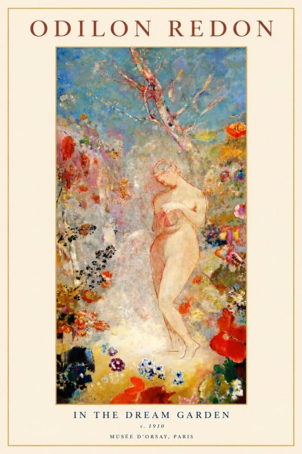 Odilon Redon In the Dream Garden No3 - Póster