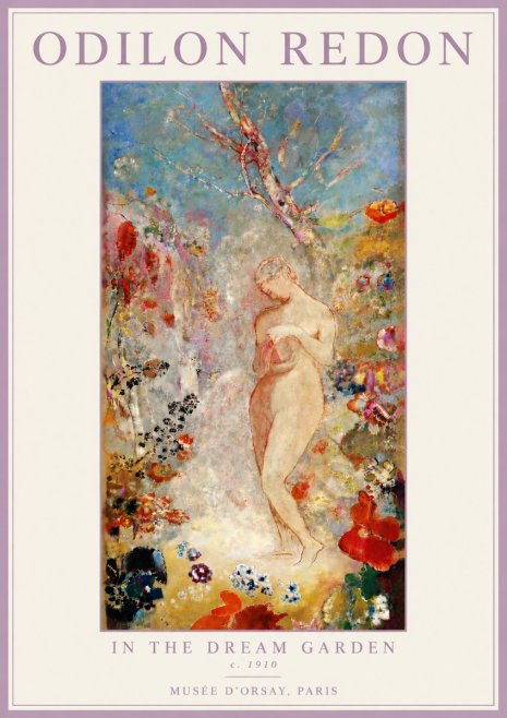 Odilon Redon In the Dream Garden No4 - Póster