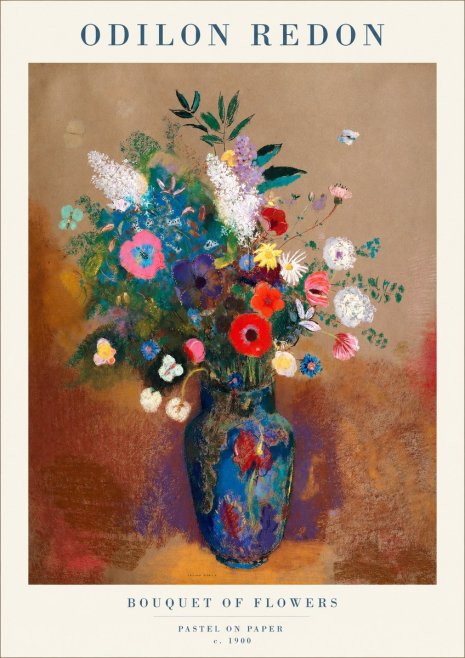 Odilon Redon Bouquet of Flowers No1 - Póster