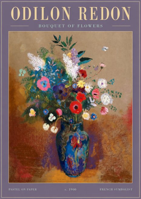Odilon Redon Bouquet of Flowers No2 - Póster