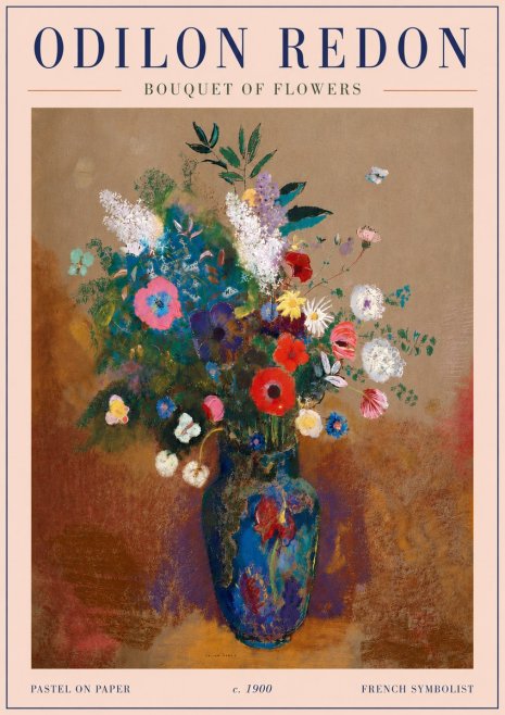 Odilon Redon Bouquet of Flowers No6 - Póster