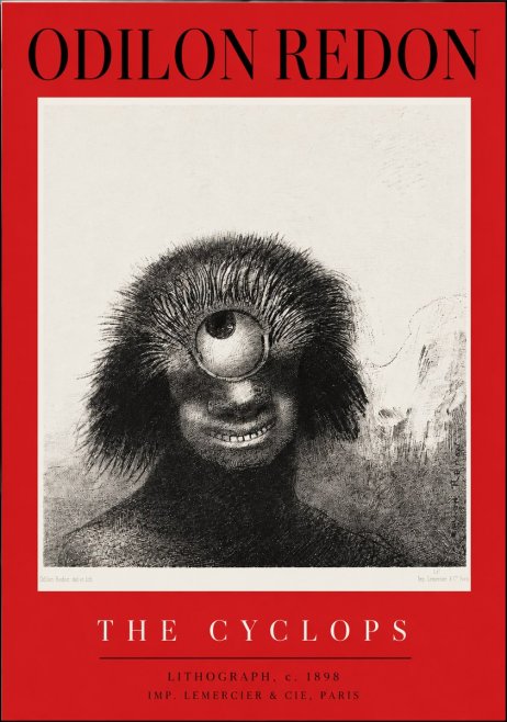 Odilon Redon The Cyclops II No2 - Póster