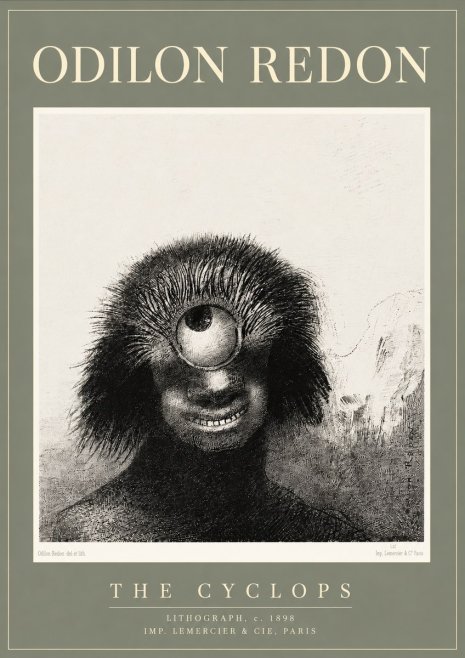 Odilon Redon The Cyclops II No3 - Póster