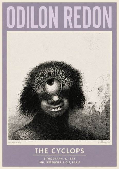 Odilon Redon The Cyclops II No4 - Póster