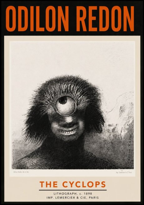 Odilon Redon The Cyclops II No5 - Póster