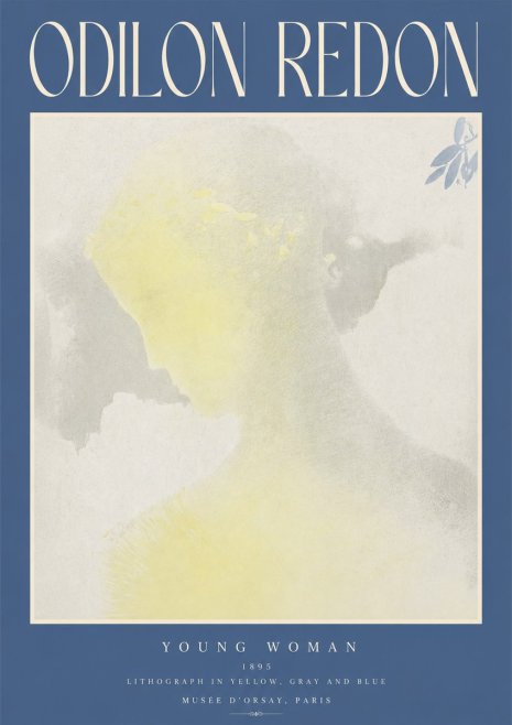 Odilon Redon Young Woman No2 - Póster
