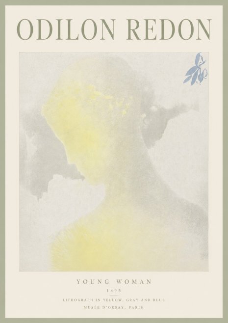 Odilon Redon Young Woman No3 - Póster