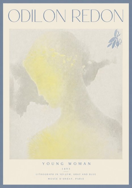 Odilon Redon Young Woman No4 - Póster