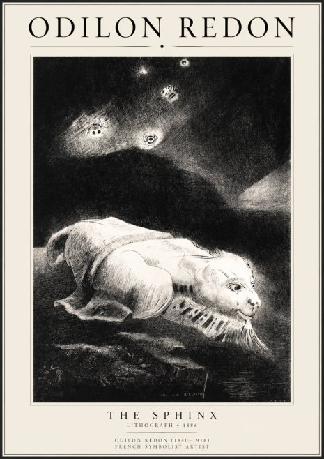 Odilon Redon The Sphinx No1 - Póster