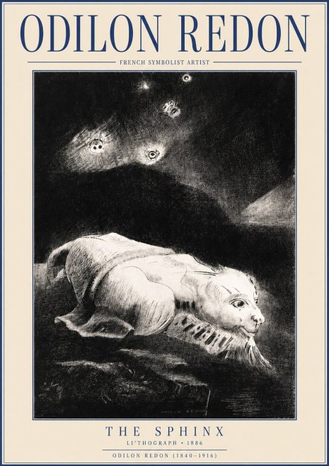 Odilon Redon The Sphinx No3 - Póster