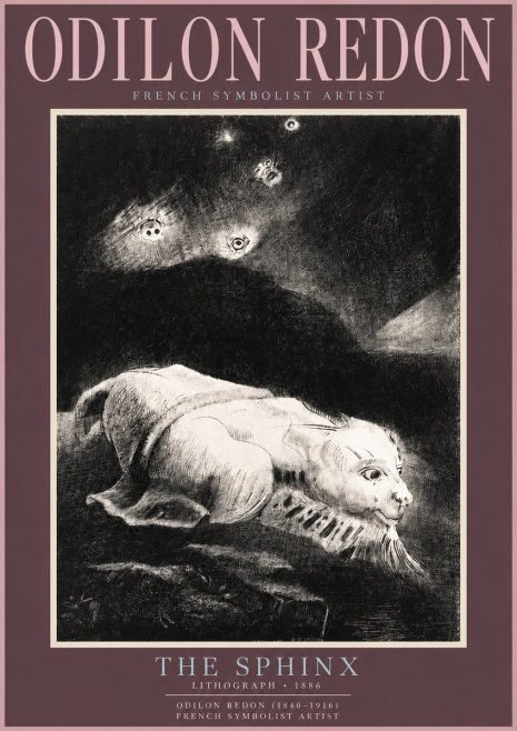 Odilon Redon The Sphinx No4 - Póster