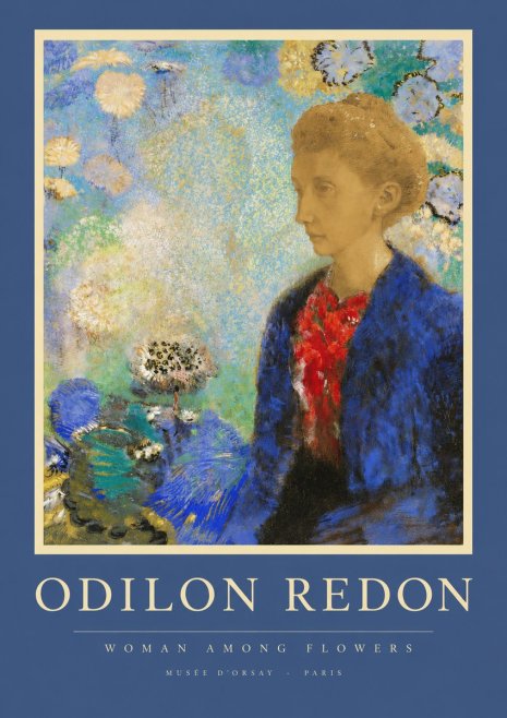 Odilon Redon Woman Among Flowers No2 - Póster