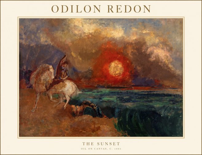 Odilon Redon The Sunset No1 - Póster