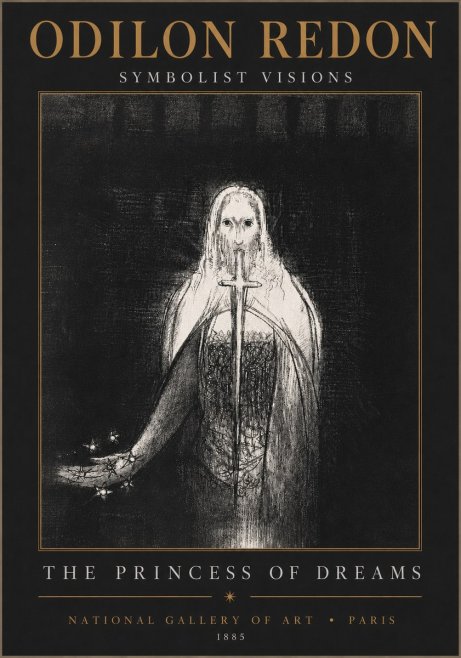 Odilon Redon The Princess of Dreams No4 - Póster